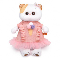 Кошка Ли-Ли в платье с мороженым 27 см мягкая игрушка от интернет-магазина Континент игрушек