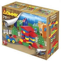 Конструктор "Домик" (72 дет.) 29х24х8,5 см. от интернет-магазина Континент игрушек