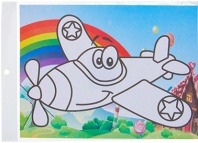 Фреска из песка с цветным фоном "Микс" от интернет-магазина Континент игрушек