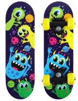 Скейтборд детский "Чертики" 44 х14 см, колеса PVC 50 мм 4013652 от интернет-магазина Континент игрушек