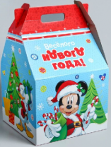 Коробка подарочная складная гигант "С Новым Годом", Микки Маус   4503959 от интернет-магазина Континент игрушек