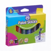 Краски  в стиках Little Brian "Без воды и кисточек!", в наборе 6 классических цветов от интернет-магазина Континент игрушек
