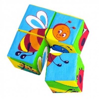 Кубики Мякиши Собери картинку Насекомые 238 238 от интернет-магазина Континент игрушек
