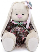 Зайка Ми Большой в бархатном платье с цветком на ушке от интернет-магазина Континент игрушек