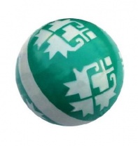 Мяч д.200 мм лакированный (со звездами)