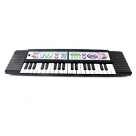 Синтезатор музыкальный 37 клавиш, 2 режима работы, черный от интернет-магазина Континент игрушек