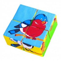 Кубики Мякиши Собери картинку Птицы 239 239 от интернет-магазина Континент игрушек