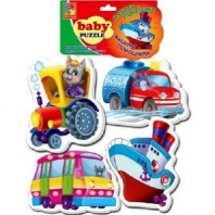 Пазлы мягкие Baby puzzle Транспорт от интернет-магазина Континент игрушек