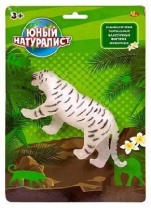 Животные Abtoys серии "Юный натуралист" Тигр белый, термопластичная резина