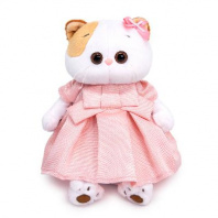 Кошка Ли-Ли в розовом платье с люрексом 27 см от интернет-магазина Континент игрушек