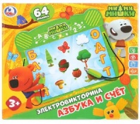 Викторина мимимишки азбука и счет 64 задания, со светом тм "Умка" от интернет-магазина Континент игрушек