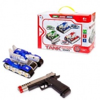 Танк в наборе с пистолетом на радиоуправлении, свет, звук от интернет-магазина Континент игрушек