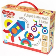 Пазл деревянный 40 элементов Baby Toys от интернет-магазина Континент игрушек