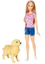 Barbie. Набор "Семья Barbie"«Кукла и собака с новорожденными щенками» от интернет-магазина Континент игрушек