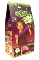 Набор для девочек малый "Slime" "Лаборатория", фиолетовый магнитный, 100 гр. от интернет-магазина Континент игрушек