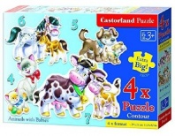Пазл Castorland 4 Puzzle 4х5х6х7 Животные от интернет-магазина Континент игрушек