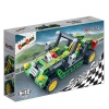 Конструктор Гоночная машина (зеленая),  128 деталей, 23х15х5см от интернет-магазина Континент игрушек