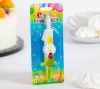Свеча для торта цифра "Ромашки" разноцветная "1"  от интернет-магазина Континент игрушек