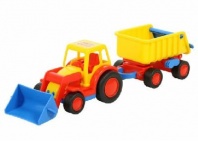 Трактор-погрузчик "Базик" с прицепом  от интернет-магазина Континент игрушек