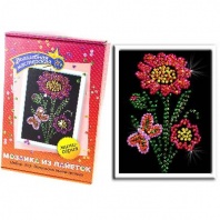 Мозаика из пайеток Цветочек от интернет-магазина Континент игрушек