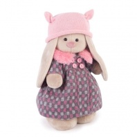 Зайка Ми в пальто и розовой шапке 25 см от интернет-магазина Континент игрушек