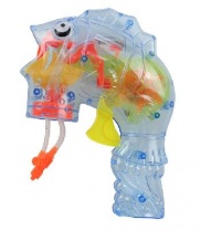 Пистолет для мыльных пузырей рыбка, свет от интернет-магазина Континент игрушек