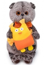 Кот Басик с совой 19 см мягкая игрушка от интернет-магазина Континент игрушек