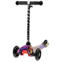 Самокат GRAFFITI, колеса световые PU 110/75 мм от интернет-магазина Континент игрушек