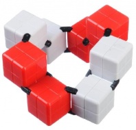 Игрушка-антистресс "Кубик-Бесконечность 360 градусов", пластик, 8х4х2см, 3-4 цвета от интернет-магазина Континент игрушек