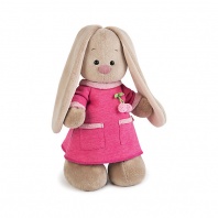 Зайка Ми в розовом платье с вишенкой 25 см от интернет-магазина Континент игрушек