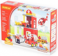 Конструктор "Макси" - "Пожарная станция" (64 элемента) (в коробке) от интернет-магазина Континент игрушек