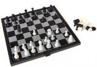 Игра настольная Шахматы и шашки магнитные, дорожный набор 2 игры в 1, Академия Игр. от интернет-магазина Континент игрушек