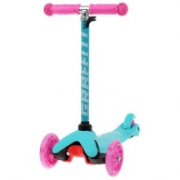 Самокат GRAFFITI, колеса световые, цвет бирюзовый от интернет-магазина Континент игрушек