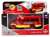 Автобус КАВЗ 3976 "Технопарк" "Игрушки" металлический, инерционный, свет от интернет-магазина Континент игрушек