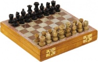Каменные шахматы, 21 × 20, 5 × 4 см от интернет-магазина Континент игрушек