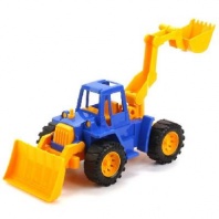 Трактор "Ангара" с грейдером и ковшом 16х16х40 см от интернет-магазина Континент игрушек