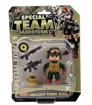 Солдатик (зеленая форма) в наборе с аксессуарами от интернет-магазина Континент игрушек