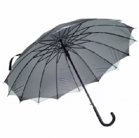 Зонт - трость полуавтоматический «Однотонный», двухслойный от интернет-магазина Континент игрушек