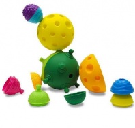 Игрушка развивающая "Lalaboom", 3 тактильных шара (18 деталей в комплекте) от интернет-магазина Континент игрушек