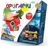 Игра настольная 2в1 Оригами и Морской бой от интернет-магазина Континент игрушек