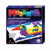 Мозаика d10+d15+d20/ 6 цветов/ 270 шт/ два поля 280х280х40. от интернет-магазина Континент игрушек