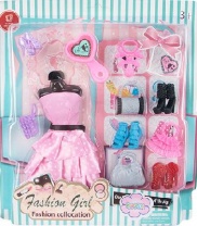 Одежда и аксессуары для куклы высотой 29 см 2 шт в ассортименте (платье, обувь, сумочки) от интернет-магазина Континент игрушек