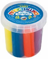 Набор пластилина № 1 в малой банке с крышкой (7 цветов по 15 гр.) от интернет-магазина Континент игрушек