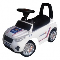 Машина-каталка RR (белый), открывается капот, сиденье, светятся фары, муз.руль, артикул 2-00   39860 от интернет-магазина Континент игрушек