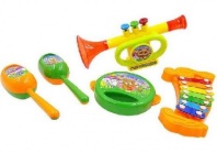 Набор музыкальных инструментов, 5 предметов, 24.5x30x7см от интернет-магазина Континент игрушек