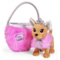 Плюшевая собачка Chi-Chi love - Принцесса с пушистой сумкой, 20 см Simba