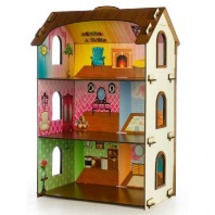 Дом для кукол с обоями от интернет-магазина Континент игрушек