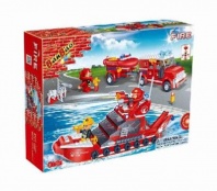 Конструктор "Пожарная команда-катер и джип" 392 детали  Banbao (Банбао) от интернет-магазина Континент игрушек