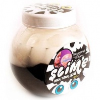 Лизун Slime "Mega Mix", черный + белый 500 гр от интернет-магазина Континент игрушек