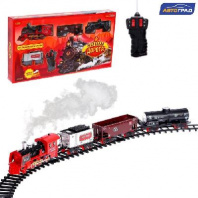 Железная дорога «Скорый поезд», радиоуправление, эффект дыма от интернет-магазина Континент игрушек